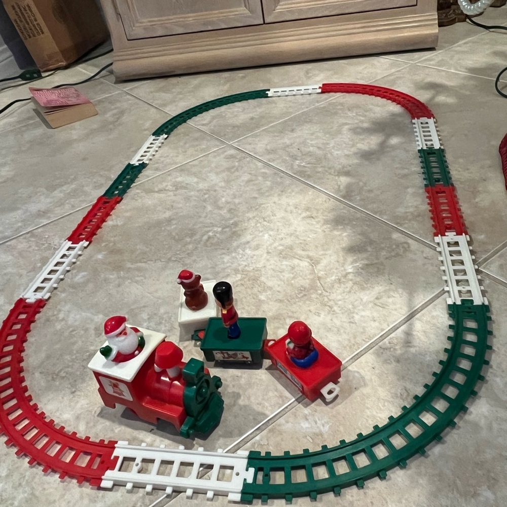 Vintage Christmas Train Set